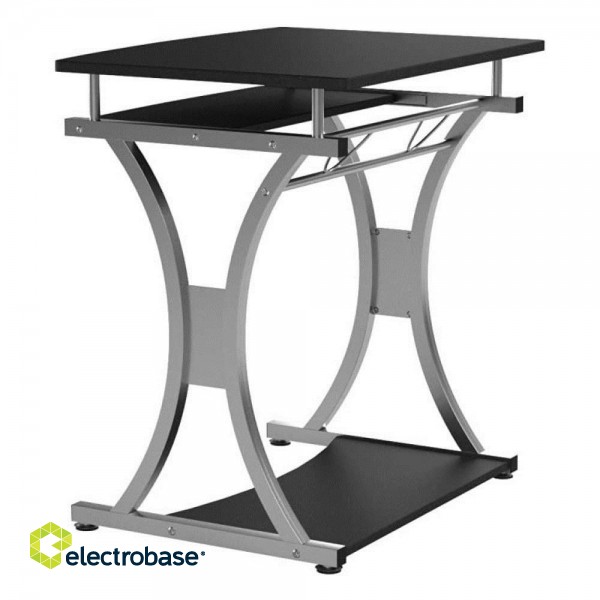 Techly Compact Desk for PC with Removable Tray, Black Graphite ICA-TB 328BK image 7