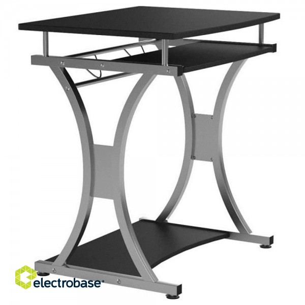 Techly Compact Desk for PC with Removable Tray, Black Graphite ICA-TB 328BK image 9