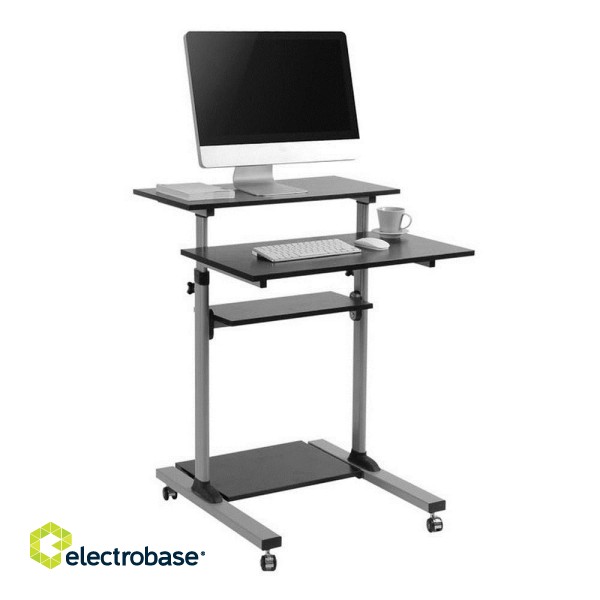 Techly ICA-TB TPM-3 standing desk Black, Silver image 4