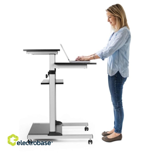 Techly ICA-TB TPM-3 standing desk Black, Silver image 5