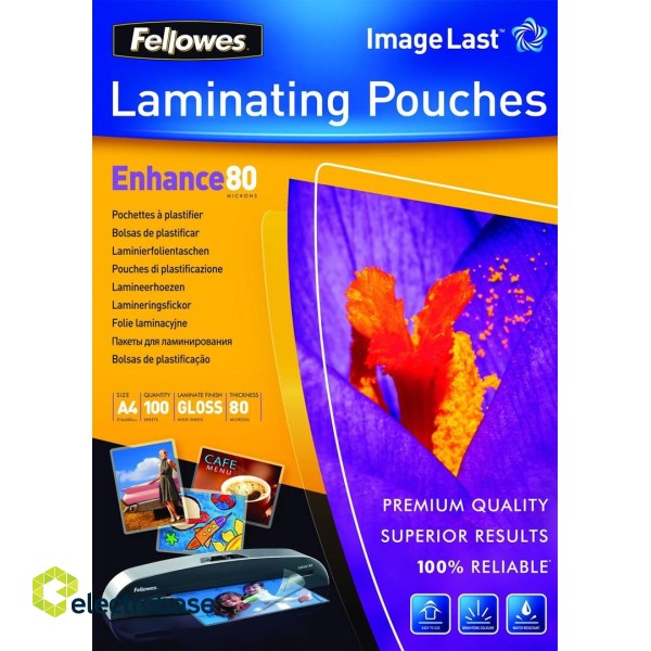 Fellowes Foil lamination PREMIUM ImageLast A4 80 mic. 100 pcs