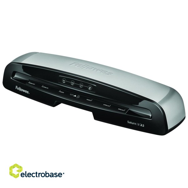 Fellowes Saturn 3i Cold/hot laminator 300 mm/min Black, Silver image 3