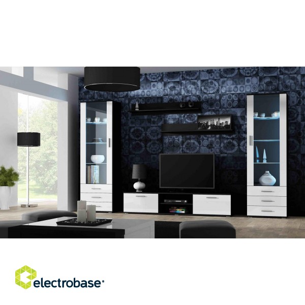 Cama display cabinet SOHO S1 black/white gloss image 6