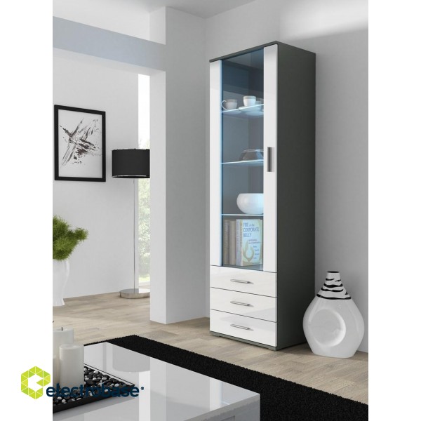 Cama display cabinet SOHO S1 grey/white gloss image 1