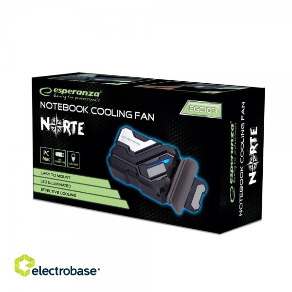 Esperanza EGC103 Cooling fan for USB LED notebook paveikslėlis 4