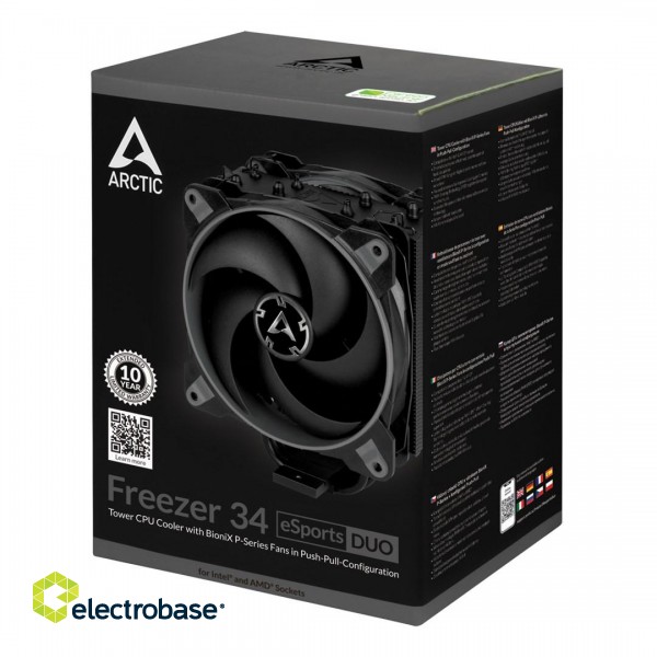 ARCTIC Freezer 34 eSports DUO - Tower CPU Cooler with BioniX P-Series Fans in Push-Pull-Configuration image 6