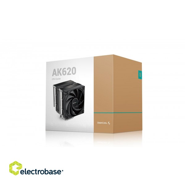 DeepCool AK620 Processor Air cooler 12 cm Black 1 pc(s) фото 10