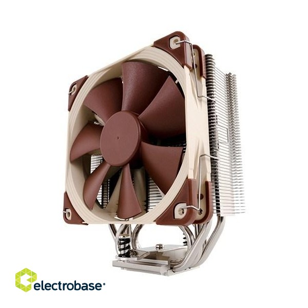 Noctua NH-U12S computer cooling component Processor Cooler 12 cm Brown, Stainless steel image 1