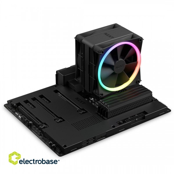 NZXT T120 RGB Processor Air cooler 12 cm Black 1 pc(s) image 6