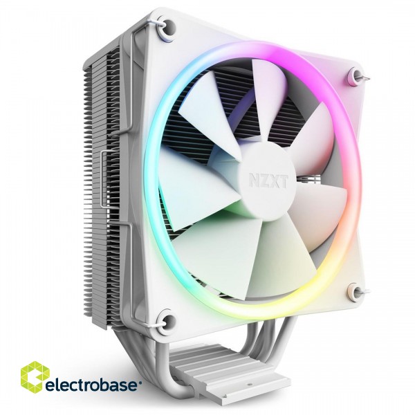 NZXT T120 RGB Processor Air cooler 12 cm White 1 pc(s) image 1