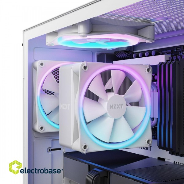 NZXT T120 RGB Processor Air cooler 12 cm White 1 pc(s) image 4