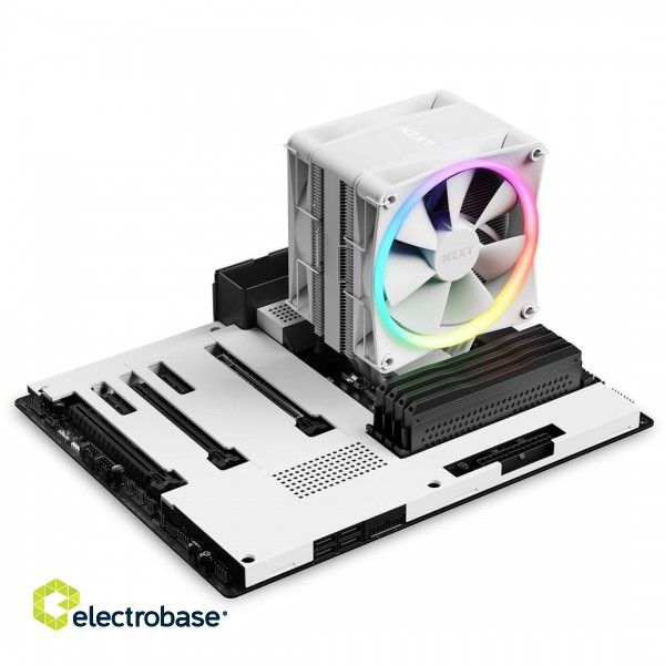 NZXT T120 RGB Processor Air cooler 12 cm White 1 pc(s) image 6