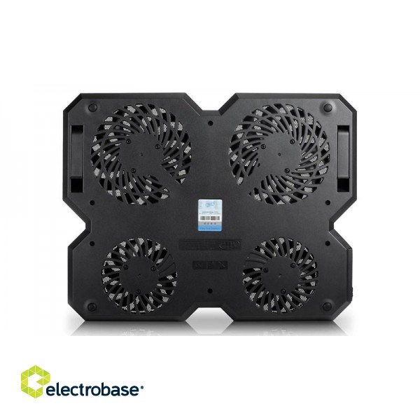 DeepCool MULTI CORE X6 laptop cooling pad 39.6 cm (15.6") Black paveikslėlis 9