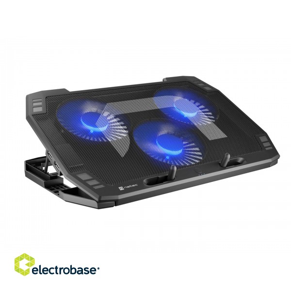 NATEC Laptop Cooling Pad Oriole 15.6-17.3inch LED notebook cooling pad 43.9 cm (17.3") image 3