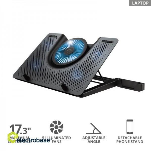 Trust GXT 1125 Quno Notebook stand Black 43.2 cm (17") image 5