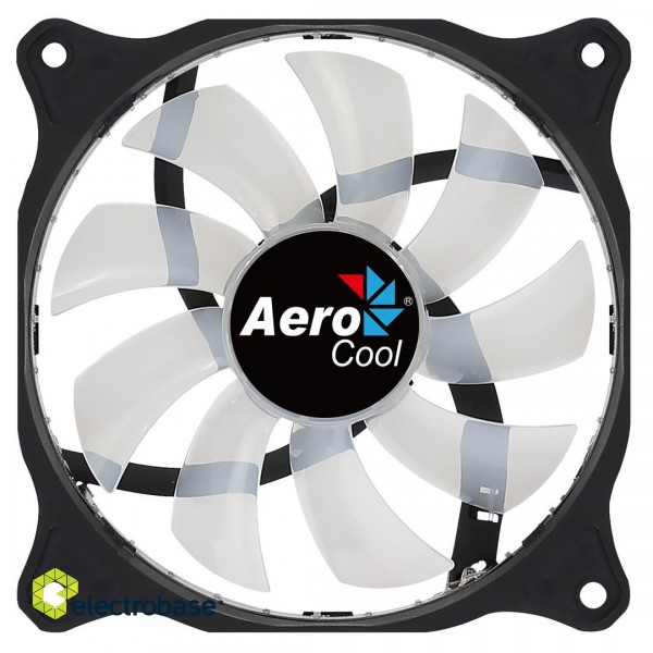 Aerocool COSMO12FRGB PC Fan 12cm LED RGB Molex Connector Silent Black image 4