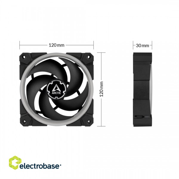 ARCTIC BioniX P120 A-RGB Pressure-optimised 120 mm Fan with A-RGB image 5