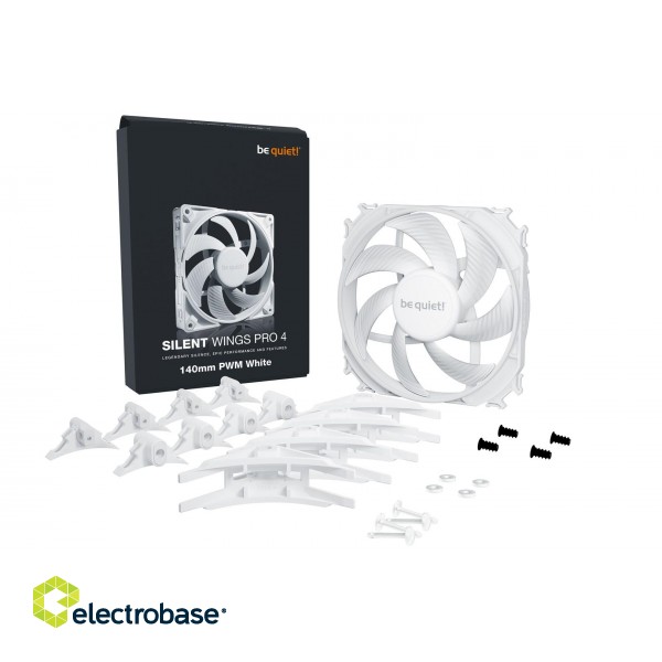 Fan - Be Quiet! Silent Wings Pro 4 White 140mm PWM image 5