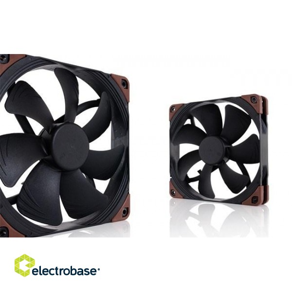 Noctua NF-A14 industrialPPC-2000 Computer case Fan 14 cm Black, Brown image 3