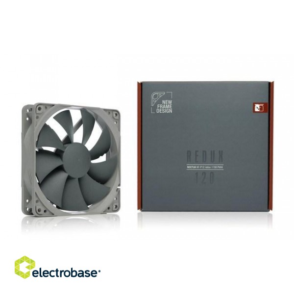 Noctua NF P12 redux-1700 PWM Computer case Fan 12 cm Grey image 4