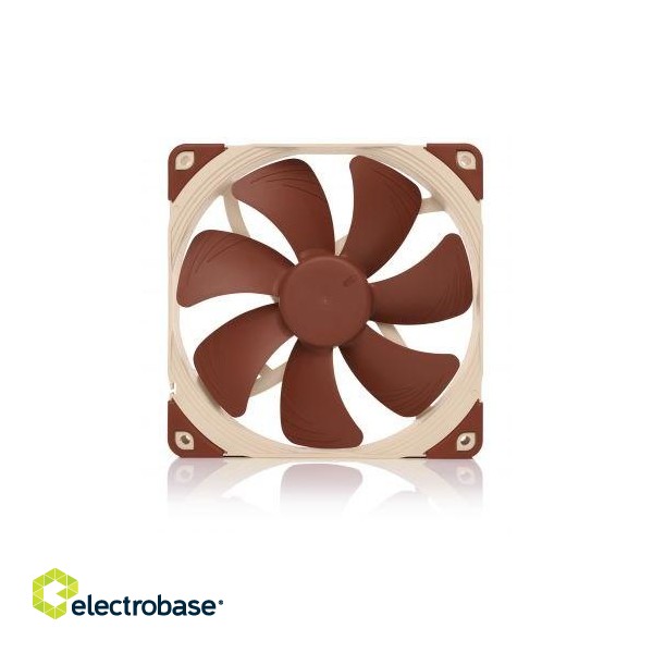 Noctua NOC-NF-A14-FLX computer cooling component Computer case Fan 14 cm Beige, Brown image 2