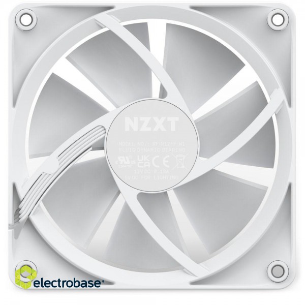 NZXT F120 RGB Computer case Fan 12 cm White 1 pc(s) image 1