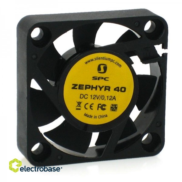 SilentiumPC Zephyr 40 Computer case Fan 4 cm Black image 2