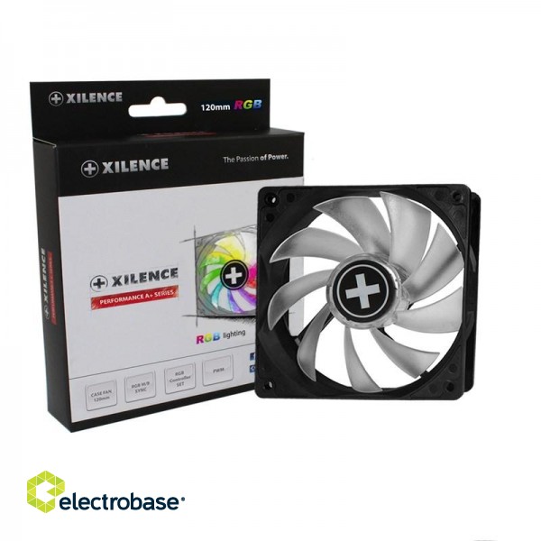 Xilence XPF120RGB-SET Computer case Fan 12 cm Black image 1
