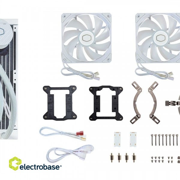 Cooler Master MasterLiquid 240L Core ARGB White Processor Liquid cooling kit 12 cm image 6