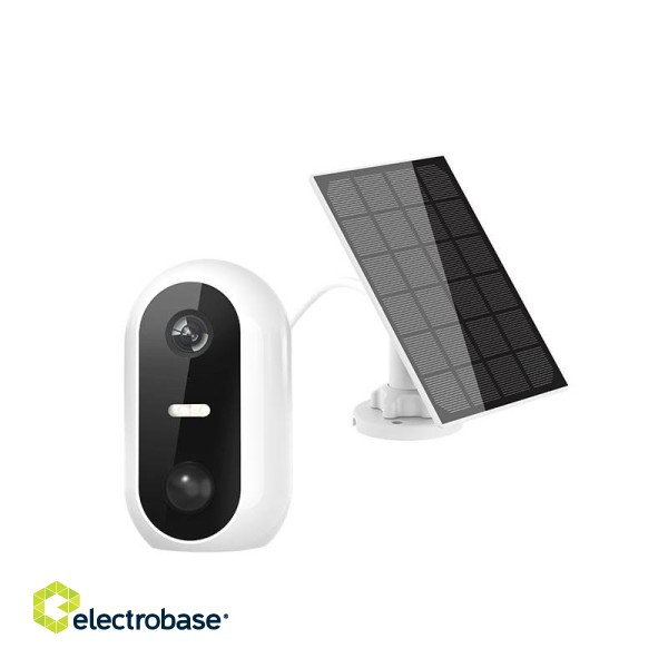 Extralink Smart Life SolarEye | Kamera zewnętrzna z panelem solarnym | bezprzewodowa, Full HD 1080p, Wi-Fi, akumulator 5200mAh, IP54 image 2
