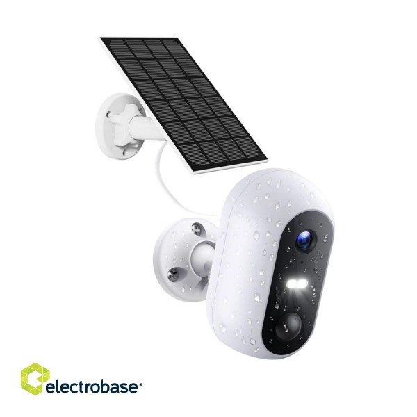 Extralink Smart Life SolarEye | Kamera zewnętrzna z panelem solarnym | bezprzewodowa, Full HD 1080p, Wi-Fi, akumulator 5200mAh, IP54 paveikslėlis 6