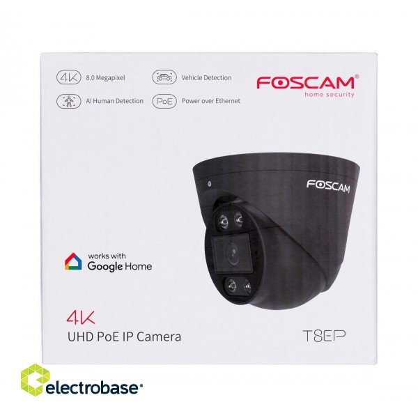 FOSCAM T8EP 8MP POE IP Camera Black фото 10