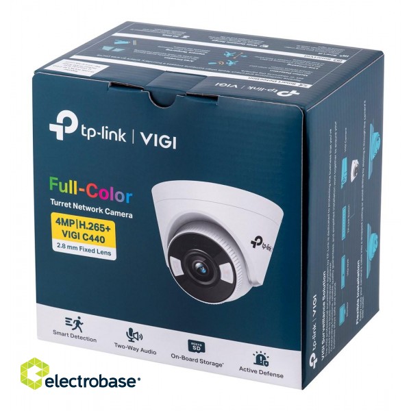 TP-Link VIGI C440(2.8mm) Turret IP security camera Indoor & outdoor 2560 x 1440 pixels Ceiling image 1
