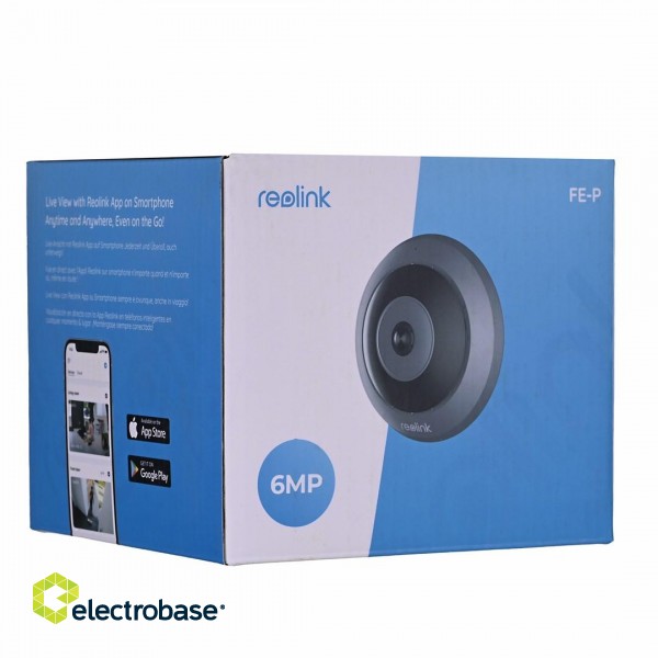 Reolink REO-FE-P-GRAY security camera Bulb IP security camera Indoor 2560 x 2560 pixels Ceiling фото 8
