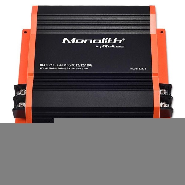 Qoltec 52479 Monolith DC-DC charger for LiFePO4 AGM 12V batteries | 20A | 250W image 4