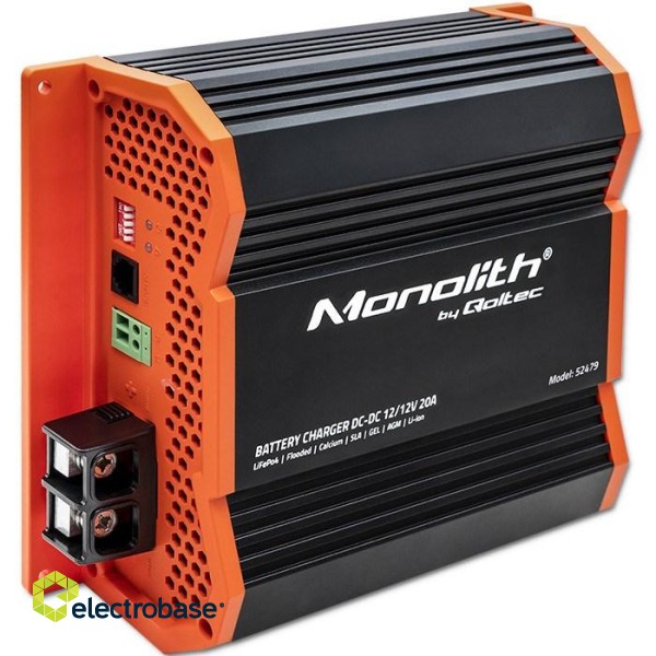 Qoltec 52479 Monolith DC-DC charger for LiFePO4 AGM 12V batteries | 20A | 250W image 10