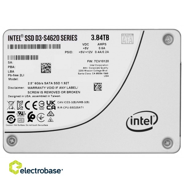 SSD Solidigm (Intel) S4620 3.84TB SATA 2.5" SSDSC2KG038TZ01 (DWPD up to 5) image 1