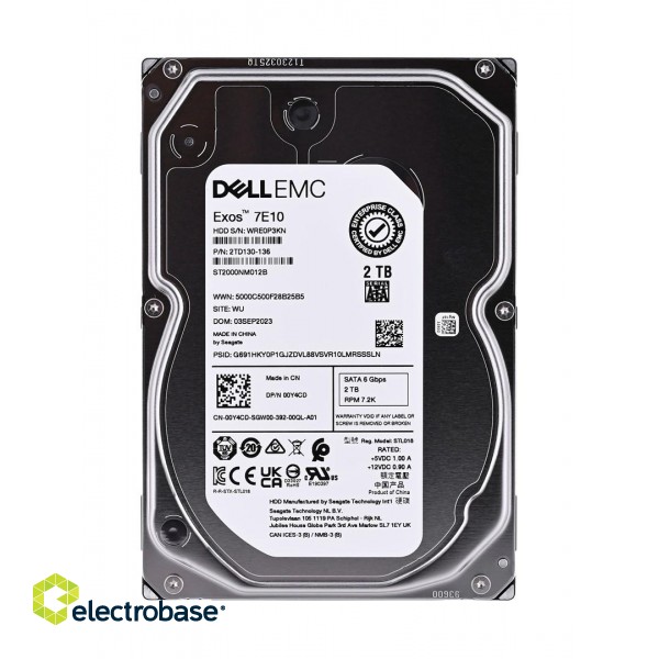 DELL 400-AUST internal hard drive 3.5" 2 TB Serial ATA III фото 1
