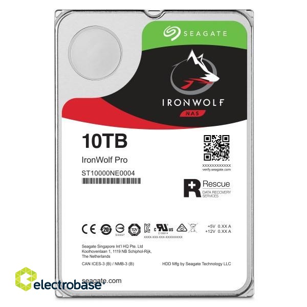 Seagate IronWolf Pro ST10000NT001 internal hard drive 3.5" 10 TB paveikslėlis 4