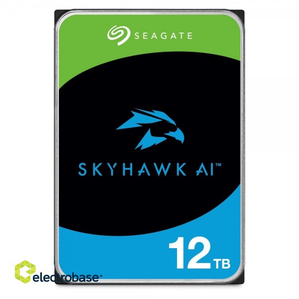 Seagate Surveillance HDD SkyHawk AI 3.5" 12000 GB Serial ATA III paveikslėlis 1