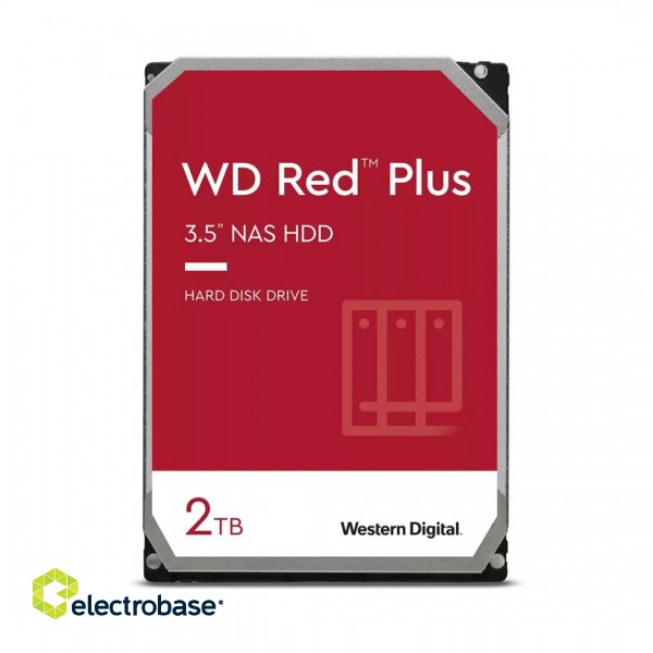 Western Digital Red Plus WD20EFPX internal hard drive 3.5" 2 TB Serial ATA