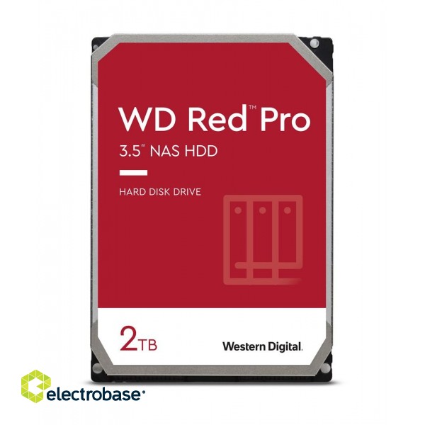 Western Digital Red Pro 3.5" 2000 GB Serial ATA III paveikslėlis 1