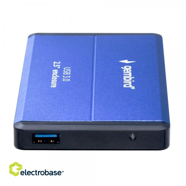 Gembird EE2-U3S-2-B storage drive enclosure 2.5" USB 3.0 HDD enclosure Blue image 2