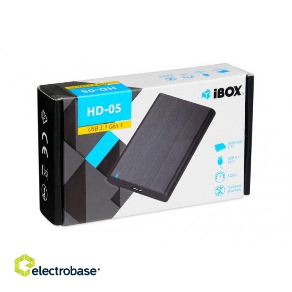 iBox HD-05 HDD/SSD enclosure Black 2.5" image 8