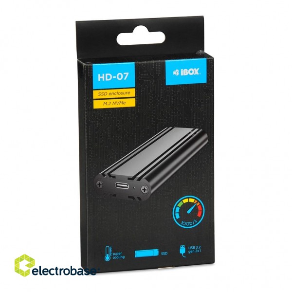 iBox HD-07 SSD enclosure Black M.2 фото 8