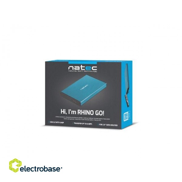 NATEC CASE HDD RHINO GO (USB 3.0, 2.5", BLUE) image 5