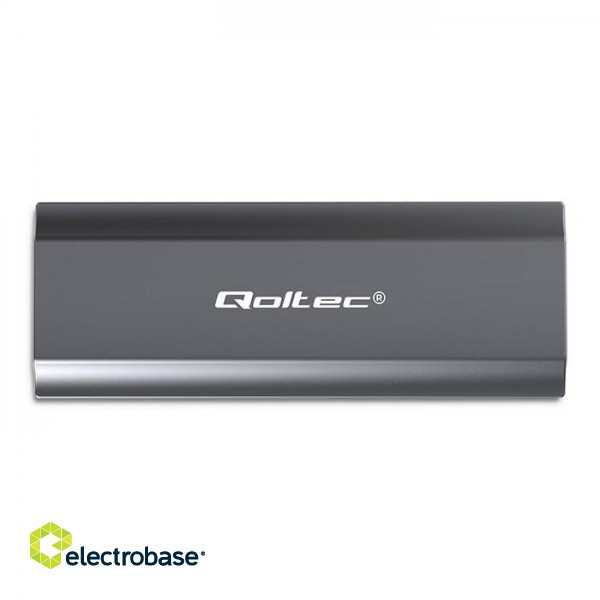 Qoltec 52271 Enclosure NV2271 for drive M.2 SSD | SATA | NVMe | USB-C | 2TB paveikslėlis 7