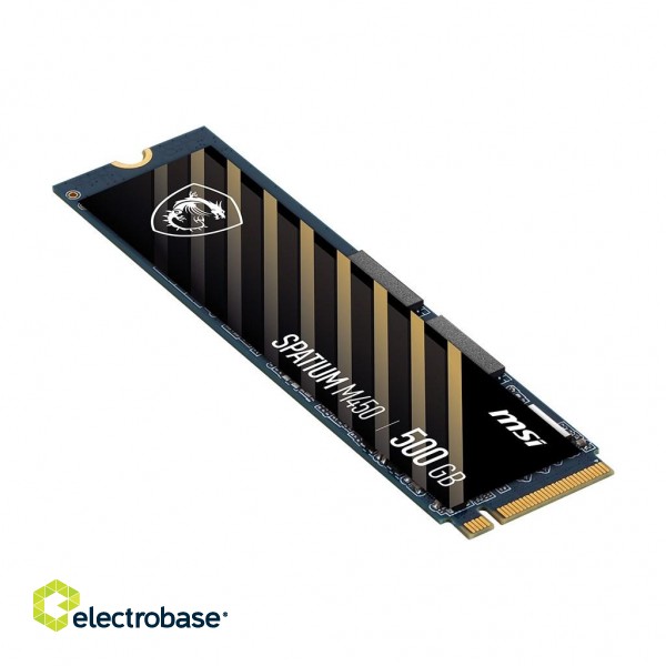 MSI SPATIUM M450 PCIe 4.0 NVMe M.2 500GB PCI Express 4.0 3D NAND фото 3