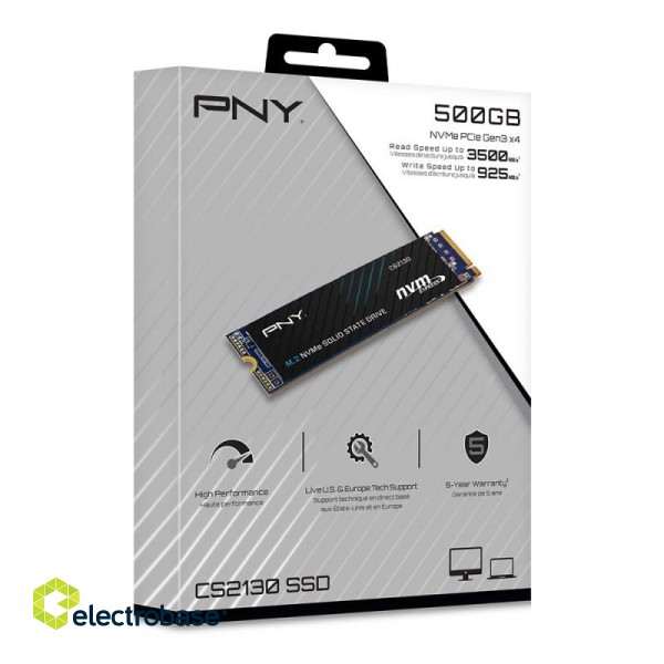 PNY CS2130 M.2 500 GB PCI Express 3.0 3D NAND  NVMe фото 4