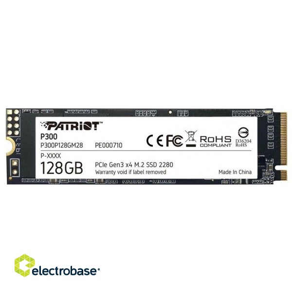 SSD PATRIOT P300 M.2 PCI-EX4 NVME 128 GB